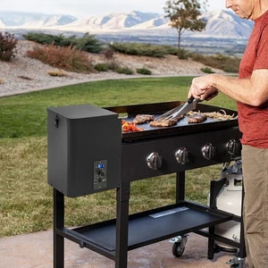 110 V Elektrischer Pellet Smoker Trichter mit digitaler Temperaturregelung 180-450 ° F - Bild 1 von 17