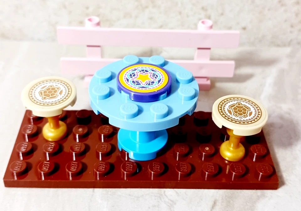 LEGO Turtle Shell Seat Table Starfish Set Sealife Light Pink Paradisa Fence - Image 1 of 1