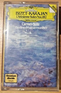 Bizet, L'Arlésienne/Carmen Suites - Karajan Cassette Tape album (DG, 1985) - Picture 1 of 2