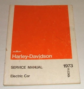 Harley Golf Cart Service Manual 1963-1973 Electric Car De De4 Def Dec Repair - Foto 1 di 5