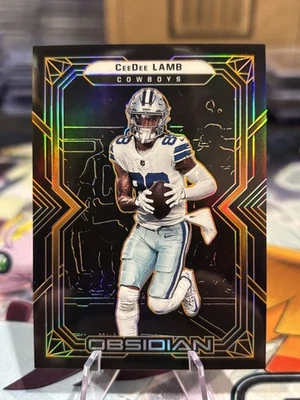 Ceedee Lamb 2022 Obsidian Orange Electric Etch/75 Dallas Cowboys - Image 1 of 3