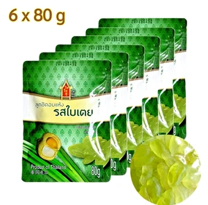 6 x Dried Sugar Palm Seeds 2.8 oz (80 g) – Pandan Flavor, Thai Snack – US DDP - Picture 1 of 7