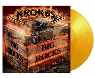 KROKUS - BIG ROCKS, 2025 EU 180G FLAMING vinyl LP, #0503/1000! NEW! - Image 1 of 2