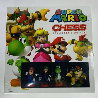 New! Super Mario Collectors Edition 32 Piece Chess Set Board Game USAopoly - Image 1 of 3