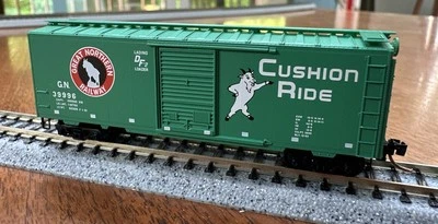 Micro Trains N 比例 RTR #20680 40' 标准盒汽车大北方 #3996 全新带盒 纽约 — 第 1/4 张图片