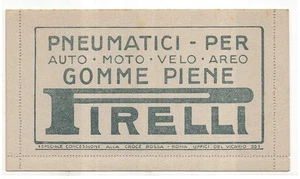 Biglietto Postale Cent. 15 "Pneumatici Pirell" n. RB 2 nuovo - Picture 1 of 1