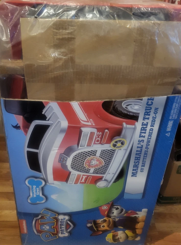 PawPatrol Ride-On 6V Marshall 消防车带声音 — 第 1/1 张图片