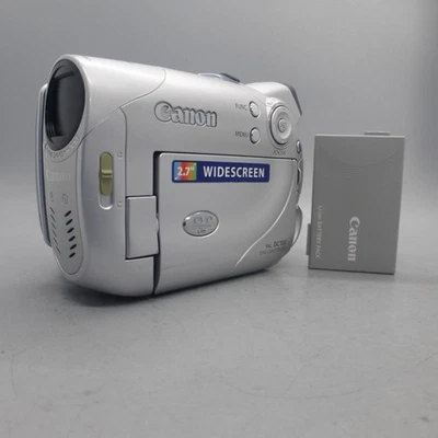 Canon DC100 Handheld DVD-RW Camcorder Silver Tested - Image 1 of 4