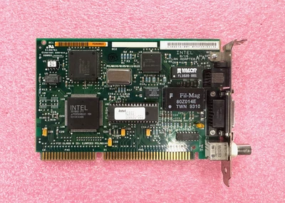 Intel Vintage 16-Bit ISA 8/16 LAN ADAPTER 35646-004 Ether Express 308431-001 - Image 1 of 2