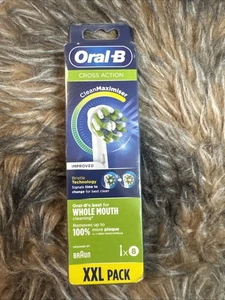 Oral-B Cross Action CleanMaximiser Replacement Heads Pack Of 8 XXL Pack Braun - Picture 1 of 6