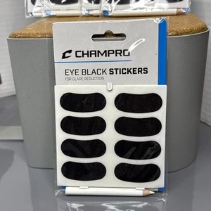 Champro Eye Black Stickers for Baseball, Softball and Football - 12 Pair - Picture 1 of 3