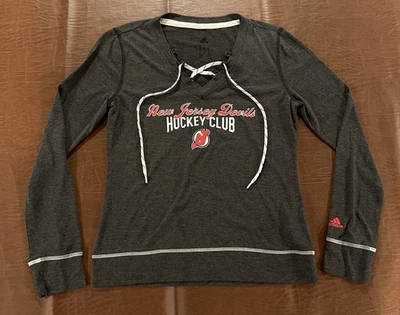 Camisa de manga larga para mujer Adidas New Jersey Devils - talla mediana Foto 1 de 4