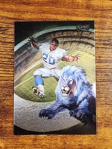 Barry Sanders 1994 Playoff Julie Bell Art SP #4 - Bild 1 von 2