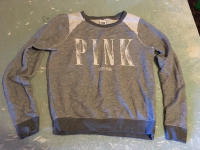 Victoria's Secret Gris Felpa Francesa Jersey Sudadera Vintage 2013, Mujer S Foto 1 de 3