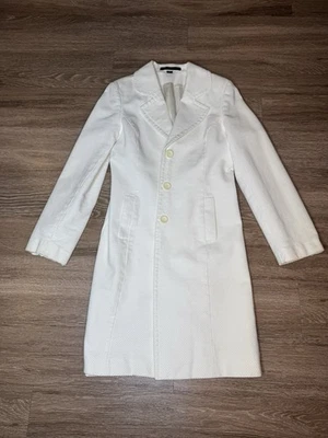 Gabardina Express Studio Circa 2005 para mujer blanco roto talla M Foto 1 de 4