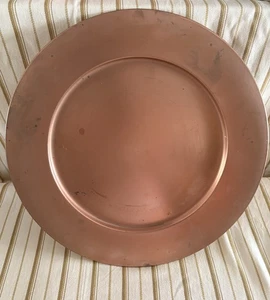 Vintage Martha Steward Copper Chargers 12 3/4" - Picture 1 of 4