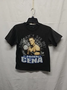 2007 John Cena WWE WWF T-Shirt You Cant See Me Sz Med 17 x 22 - Picture 1 of 10