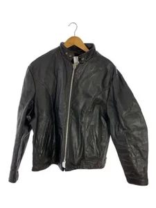 excelled/double rider jacket/size 46/leather/black/solid color - Picture 1 of 6