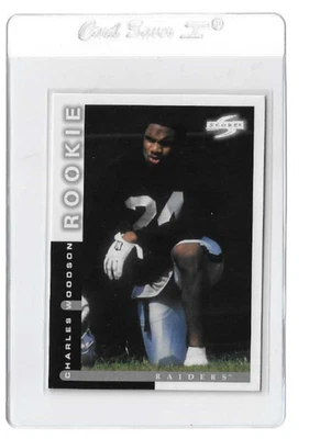 Tarjeta de novato Charles Woodson 1998 puntuación #236 radiocontrol Oakland Raiders patio - casi como nueva Foto 1 de 2