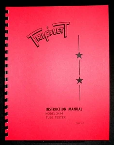 Probador de tubos Triplett 3414 manual - Imagen 1 de 1