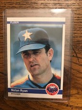 Nolan Ryan 1984 Fleer Baseball Card