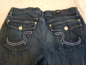 Rock & Republic Damengröße 32 Kurt Jeans Stil KRT0250 – lila Pattentasche - Bild 1 von 10