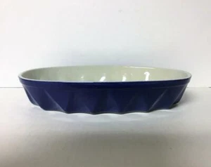 Kobaltblau Auflaufform Backform Hergestellt in Portugal 13-1/2" x 8" Top Zustand! - Bild 1 von 3