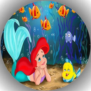 Tortenaufleger Tortenbild Fondant - Oblate Arielle die Meerjungfrau  P9 - Bild 1 von 1