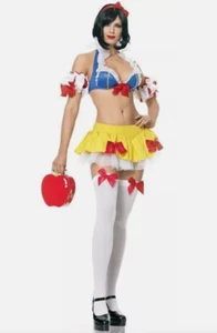 Sexy Snow Princess by Leg Avenue size M/L - mini skirt, bra top - Snow White NEW - Picture 1 of 3