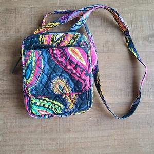 Vera Bradley Twilight Paisley Mini Hipster Crossbody Purse 6"x7.5" Adjustable - Picture 1 of 11