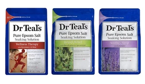 Pure Epsom Salt Soaking Solution Gift Set (3 Pack, 3Lbs Ea.) - Soothe & Sleep La - Picture 1 of 8