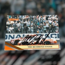Alan Kulwicki 1992 HOOTERS RICHMOND FINISH VINTAGE autographed NASCAR HOFer card