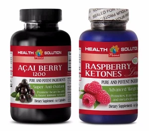 Bestes Antioxidans - ACAI BERRY - RASPBERRY KETONE COMBO - Himbeer Keton Pillen - Bild 1 von 12