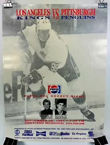 Pittsburgh Penguins VS Los Angeles Kings NHL Promo Poster Lemieux Gretzky Pepsi - Picture 1 of 9