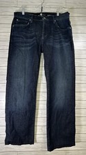 7 For All Mankind Austyn Relaxed Straight Jeans in Los Angeles Dark Size 34 X 30