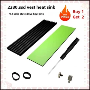 Buy 1 Get 2 M.2 NVME 2280 SSD Hard Disk Heatsink Cooler With 1mm Thermal Pad - Picture 1 of 6