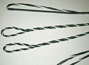 58" ACTUAL LENGTH Flemish SAMICK BowString BLACK WHITE B-50 DACRON Recurve Bow - Picture 1 of 1
