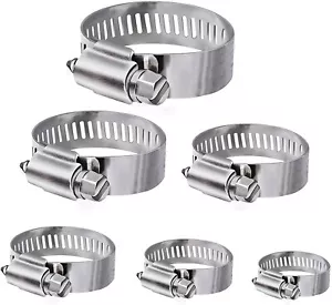 Serflex Tightening Necklace Stainless Steel Ring Adjustable Screw Hardness Hose 13mm + - Picture 1 of 3