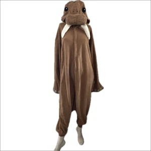 Funziez By Silver Lilly Adult Medium Walrus Costume One Piece Pajamas - Picture 1 of 12