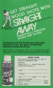 1979 Vintage Print Ad Golf Get Straight Wood Shots With Straight Away Hooks - Picture 1 of 2