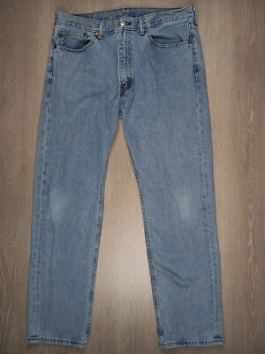 Levi's 505 Jeans 36x32 Blue Regular Straight Medium Wash Denim 100% Cotton - Image 1 of 4