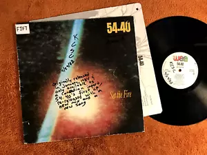 54・40 Set The Fire LP alt college rock indie re '84 '87 vinyl canada wea 2554361 - Picture 1 of 2