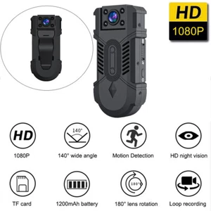 MD31 Mini PIR Camera 1080P HD Back Clip Smart Camcorder Night Vision DV Recorder - Picture 1 of 22