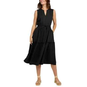 Lands' End Ladies' Tiered Midi Dress | J41 - Picture 1 of 13