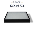 12 x 16 x 2 Riker Display Case Box for Collectibles Jewelry Arrowheads & More  