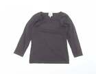 Masai Womens Black Cotton Basic T-Shirt Size S Round Neck