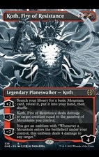 Koth, Fire of Resistance (BORDERLESS RARE) ONE-338 NM MTG MAGIC 