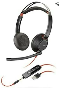 Poly Plantronics Blackwire 5220 USB Series Headset 3.5mm Jack - Picture 1 of 6