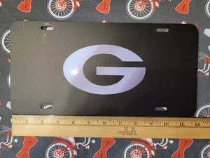 Georgia Bulldogs License  Plate Black Aluminum  - Picture 1 of 4