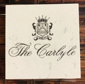 The Carlyle Hotel New York NYC Marble Coaster - Picture 1 of 1